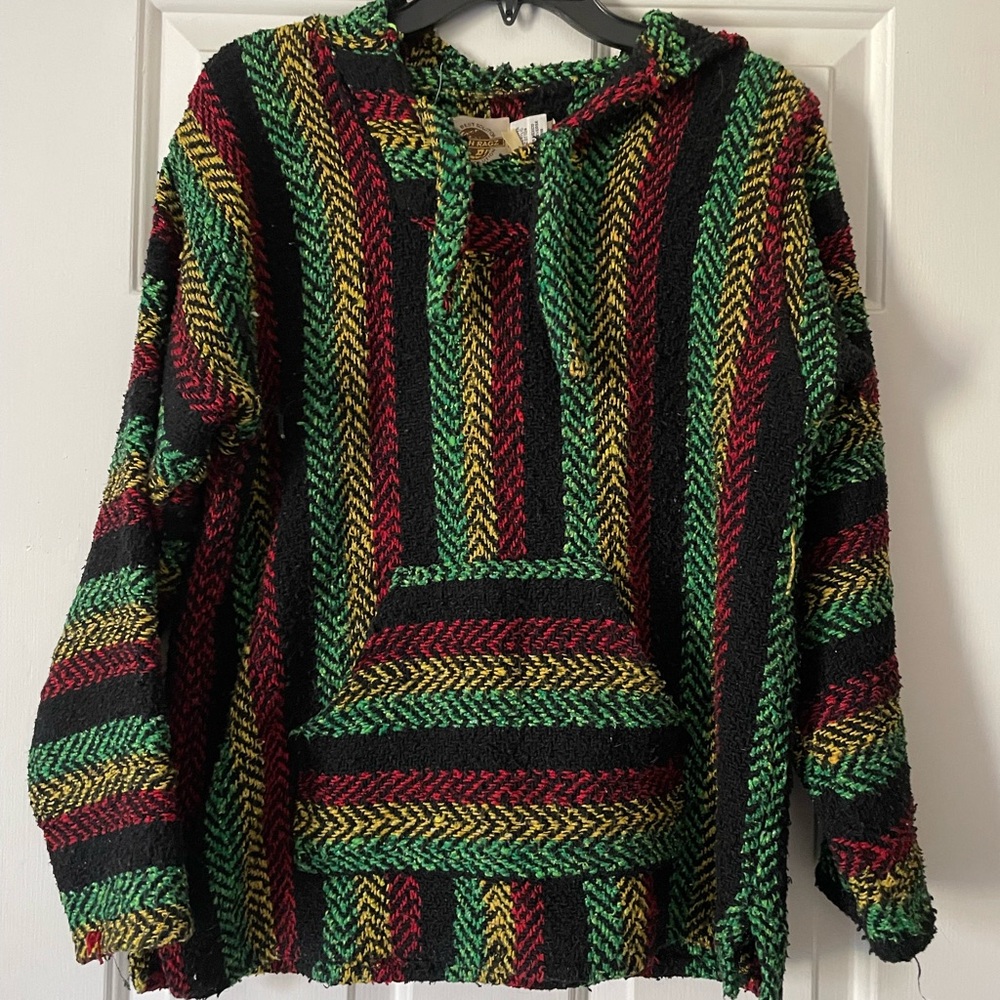 Multicolor Striped Baja Hoodie
